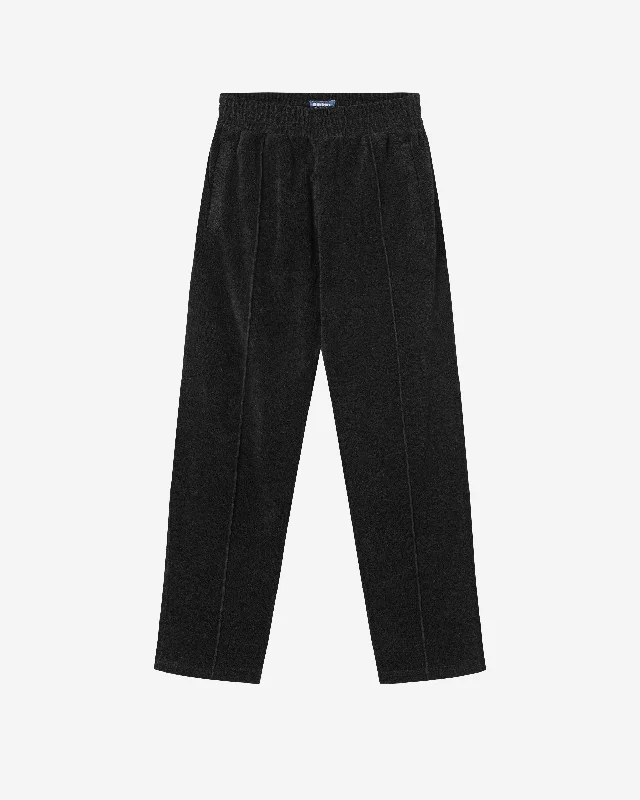 Terry Cropped Pant Black Comfortable Denim Pants