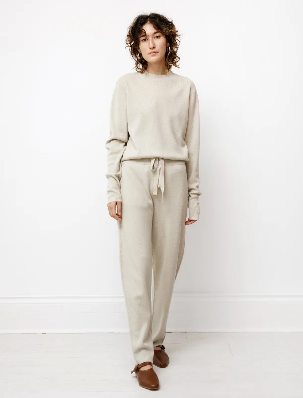 Hable Merino Cashmere Pants Dove Cozy Knit Pants