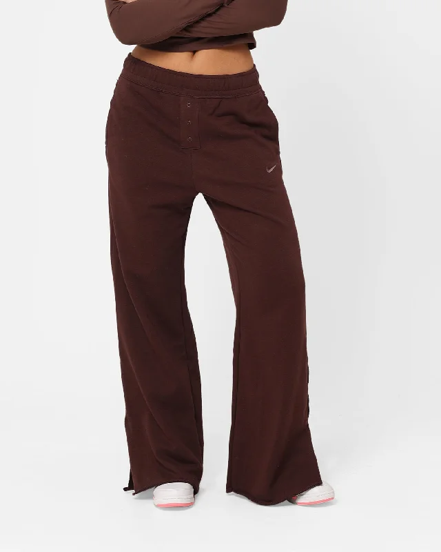 Nike Women's Sportswear Everyday Modern Wide Leg Pants Earth/Plum Eclipse Chic Black Leggings