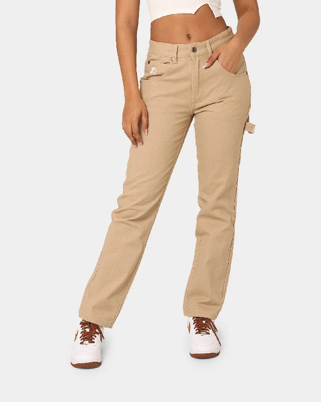 Starter 95' Relaxed Chino Pants Sand Fashionable Tapered Leg Pants