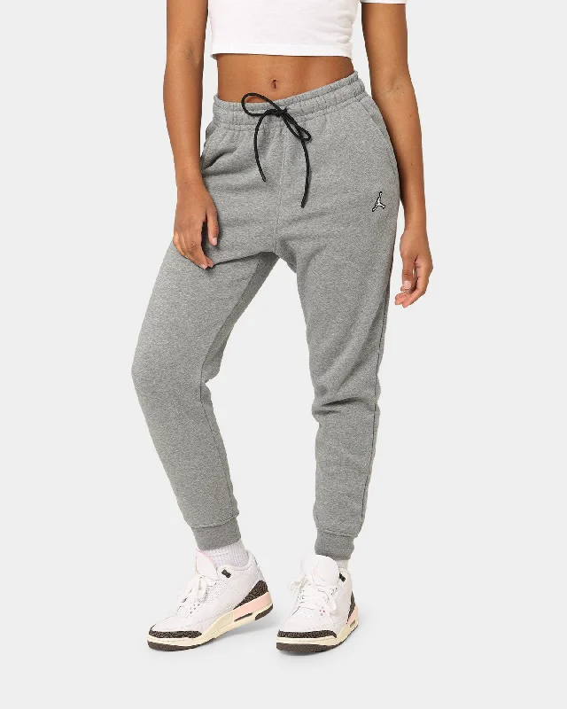 Jordan Essential Fleece Pants White/Black/Carbon Heather Elegant Wool Trousers
