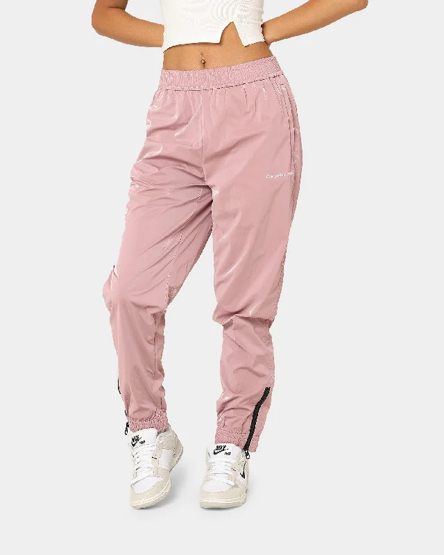 Calvin Klein Women's Pearlized Pants Pearlized Pink Comfortable Jogging Pants