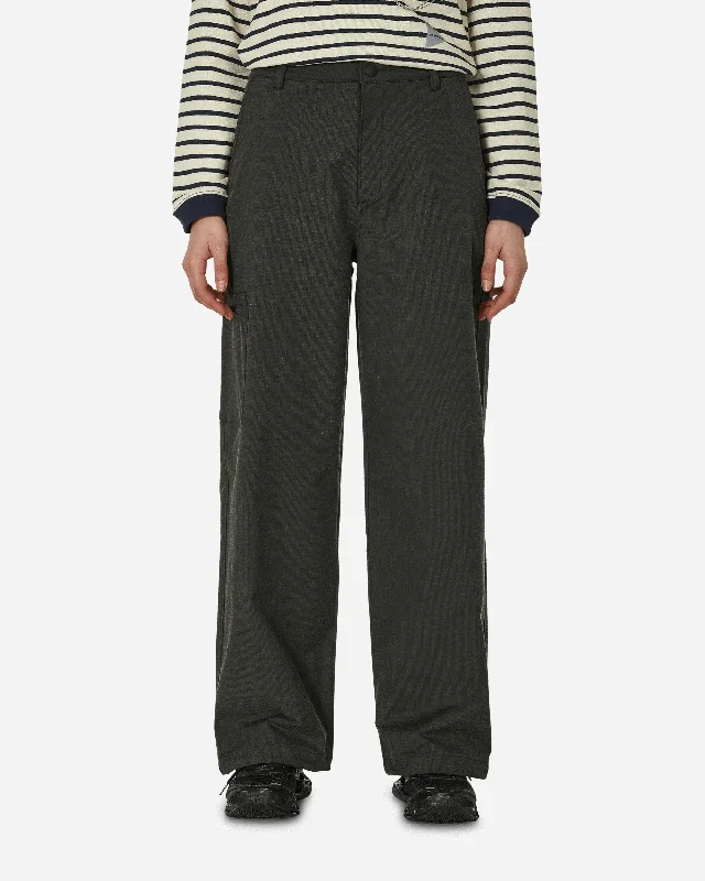 M66 Tek Twill Wide Leg Pants Black Soft Cotton Pants