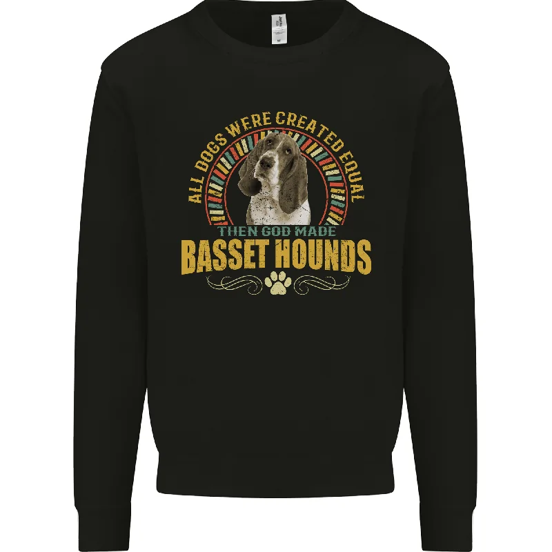 A Basset Hound Dog Mens Sweatshirt Jumper Hoodie with Exposed Zipper Edgy Industrial A Basset Hound Dog Mens Sweatshirt Jumper Hoodie with Exposed Zipper Edgy Industrial