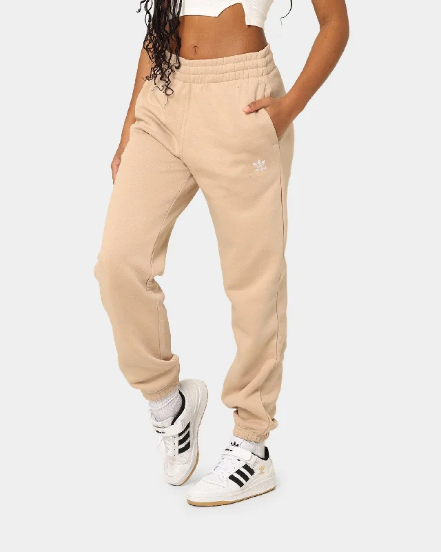 Adidas Women's Adicolour Essentials Fleece Pants Magic Beige Soft Stretch Pants