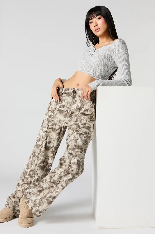 4 Pocket Straight Leg Cargo Pant Relaxed Linen Pants