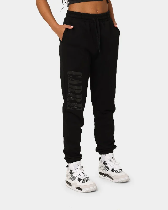 Carre Etoiles Premium Sweat Pants Black Comfortable Jogger Trousers
