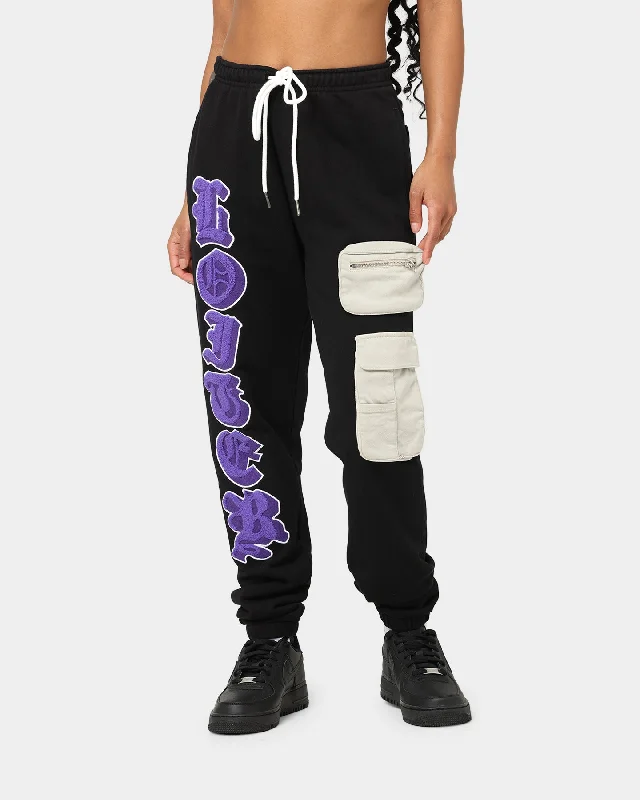 Loiter Sunchyme Track Pants Black Soft Wool Pants