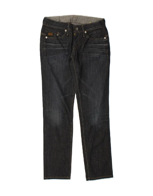 G-STAR Womens Slim Jeans W30 L32 Blue Cotton Classic Black Denim Jeans