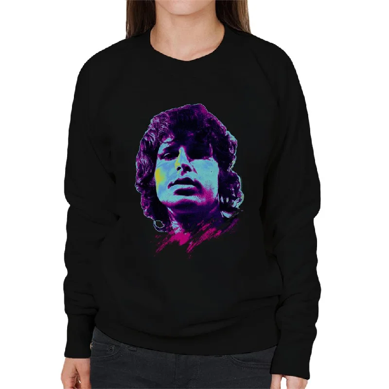 TV Times Jim Morrison Retro Pop Art Stylised Women's Sweatshirt Hoodie Sweatshirt Pullover