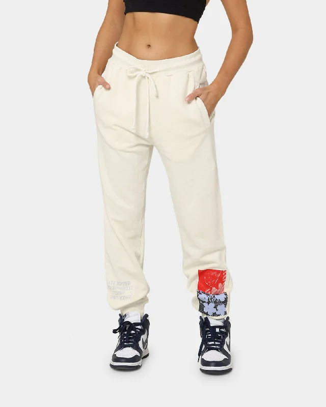 Dead Studios Flower Track Pants Bone/Red/Black Casual Wide Pants