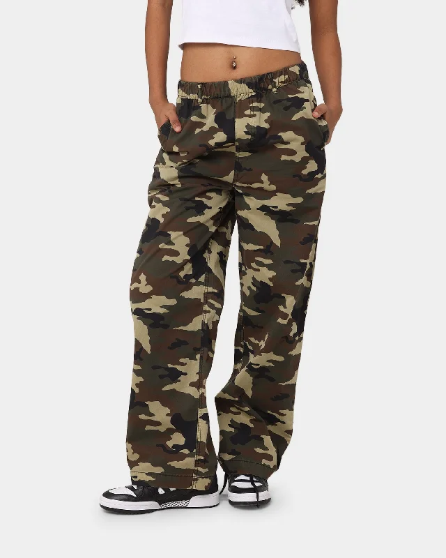 X-Girl Women's Easy Straight Pant Camo Comfy Cargo Trousers