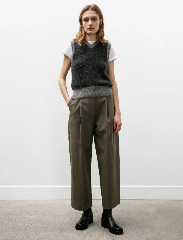 Ansell Deep Pleat Pants Fossil Stretch Fit Pants