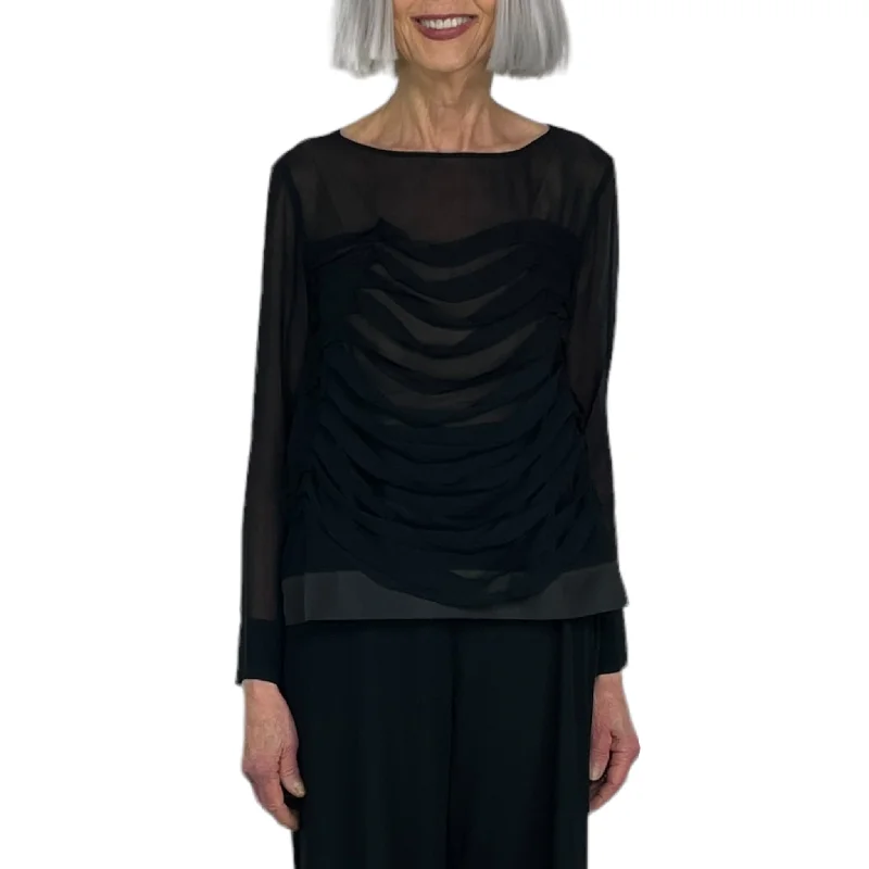 L/S GEORGETTE BLOUSE Romantic Lace Blouse