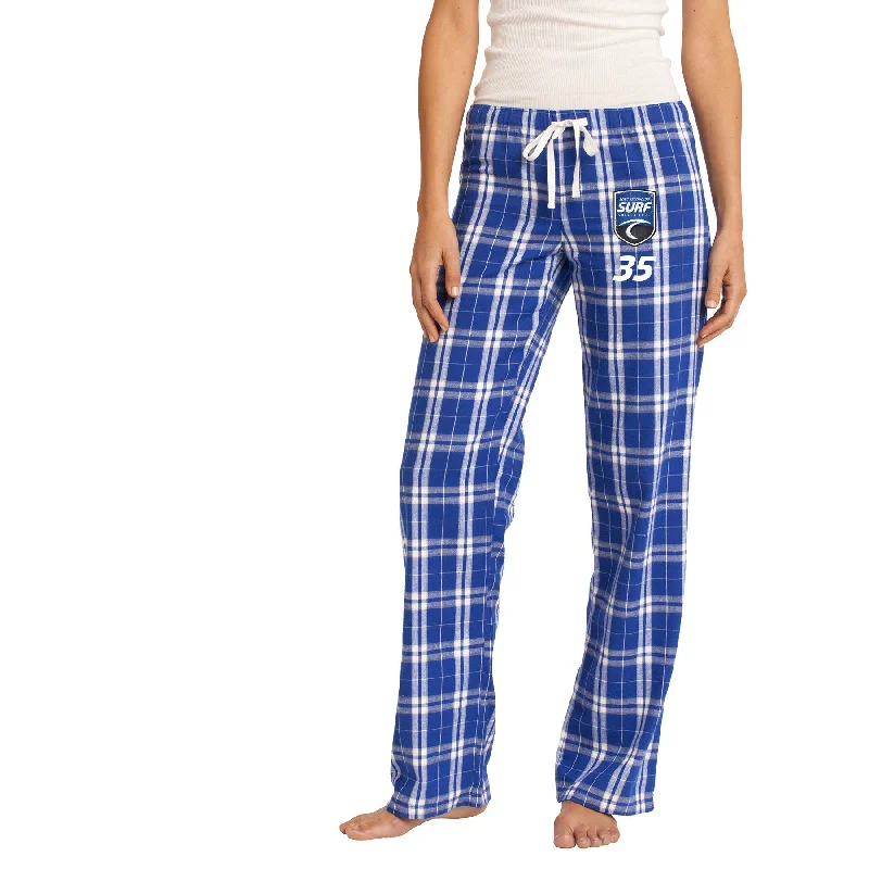 SDSC ESCONDIDO SHIELD FLANNEL PLAID PANT Chic Faux Leather Pants