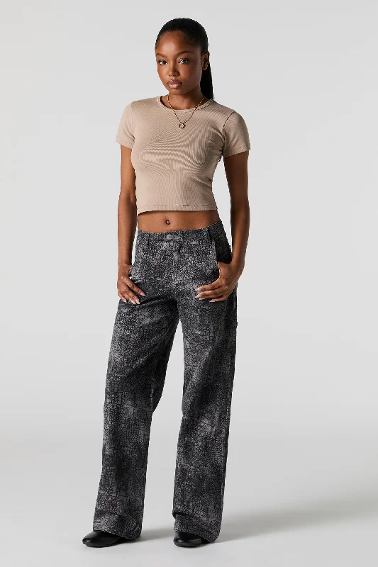 Wide Leg Carpenter Pant Classic Bootcut Trousers