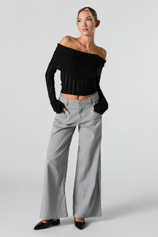 Ultra Wide Leg Pant Trendy Printed Pants
