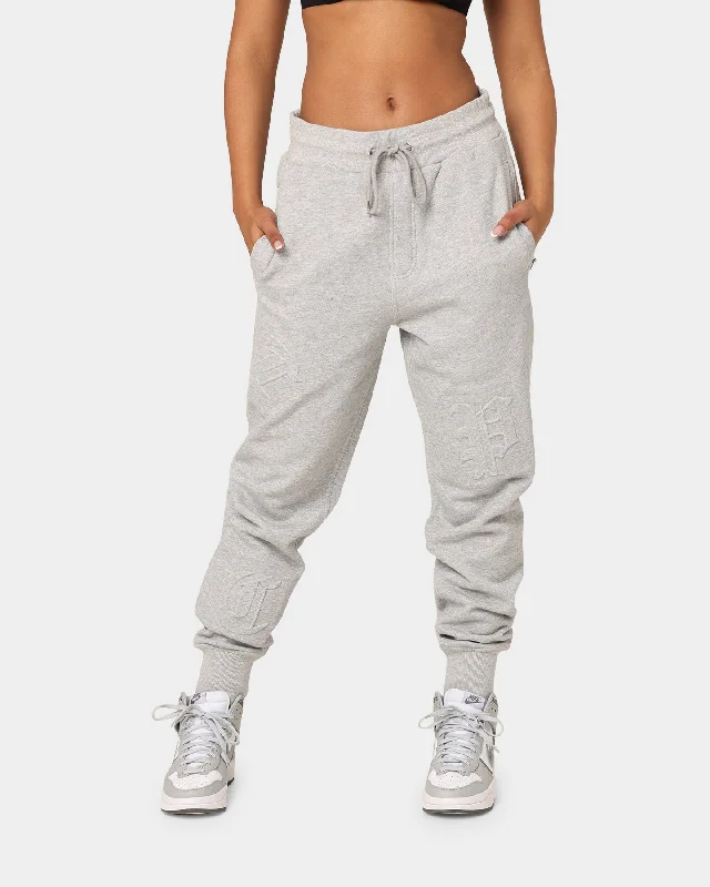 Carré CP Impression Classic Sweat Pants Grey Marle Trendy Wide-Leg Pants
