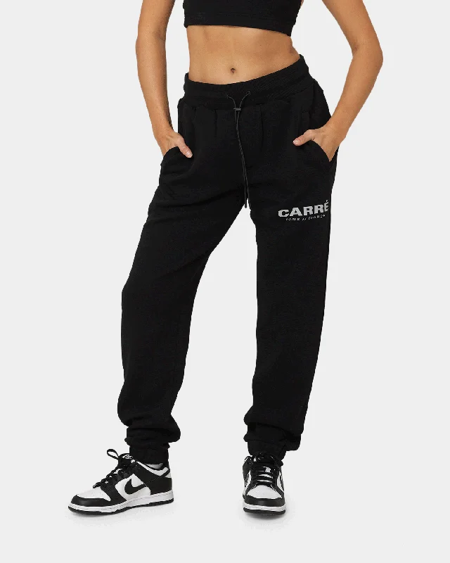 Carre Premium Motion Sweat Pants Black Modern Stretch Trousers