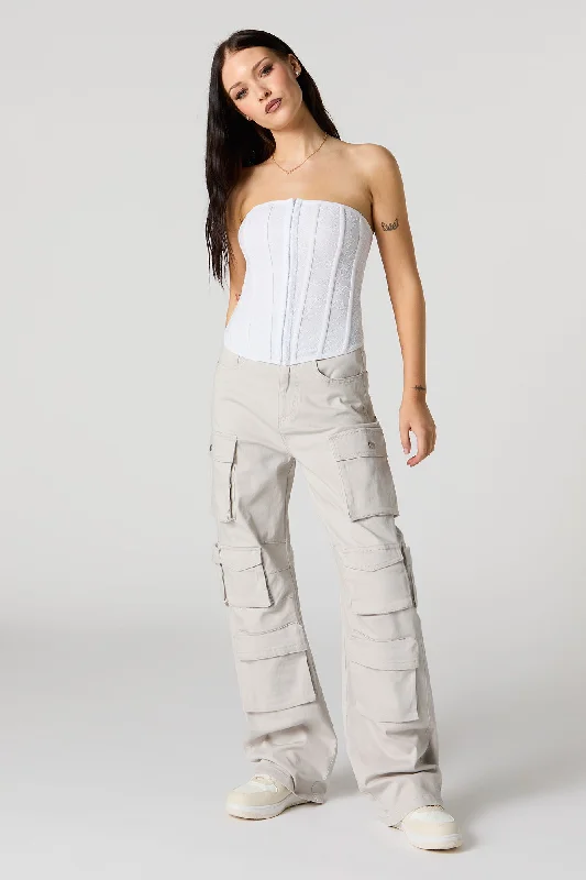 8 Pocket Straight Leg Pant Fashionable Work Pants