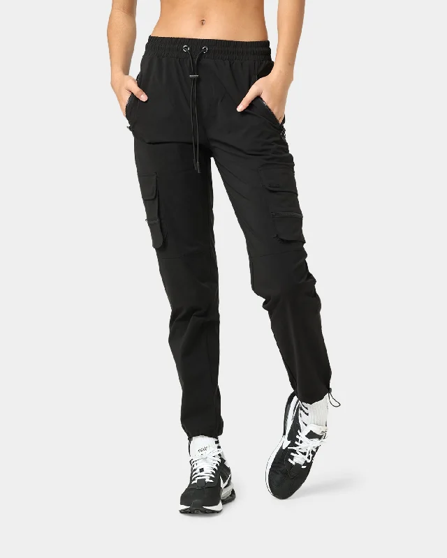 Pyra Women's Nero Cargo Pants Black Sleek Black Pants