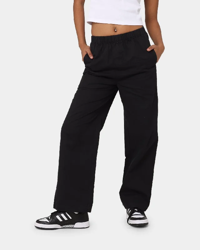 X-Girl Women's Easy Straight Pant Black Comfortable Maternity Pants
