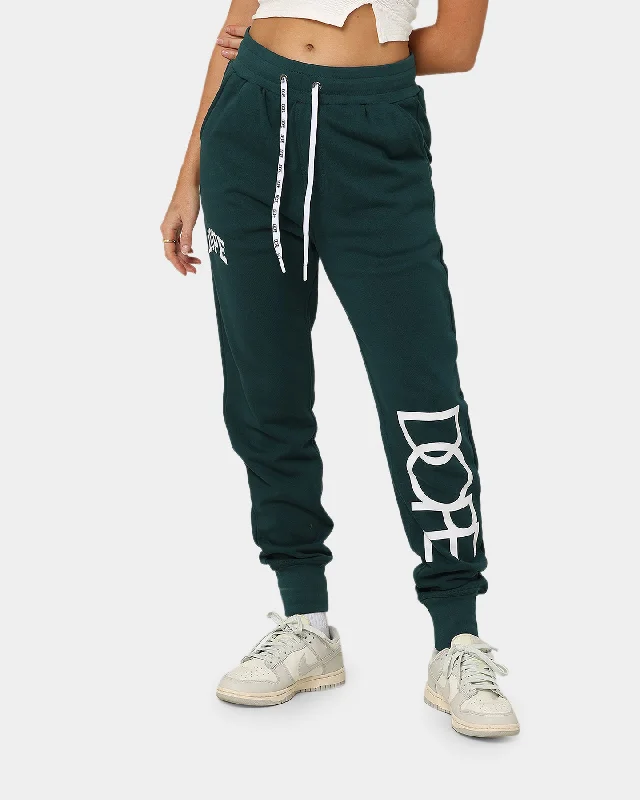 DOPE Varsity Track Pants Deep Forest Classic Straight Pants