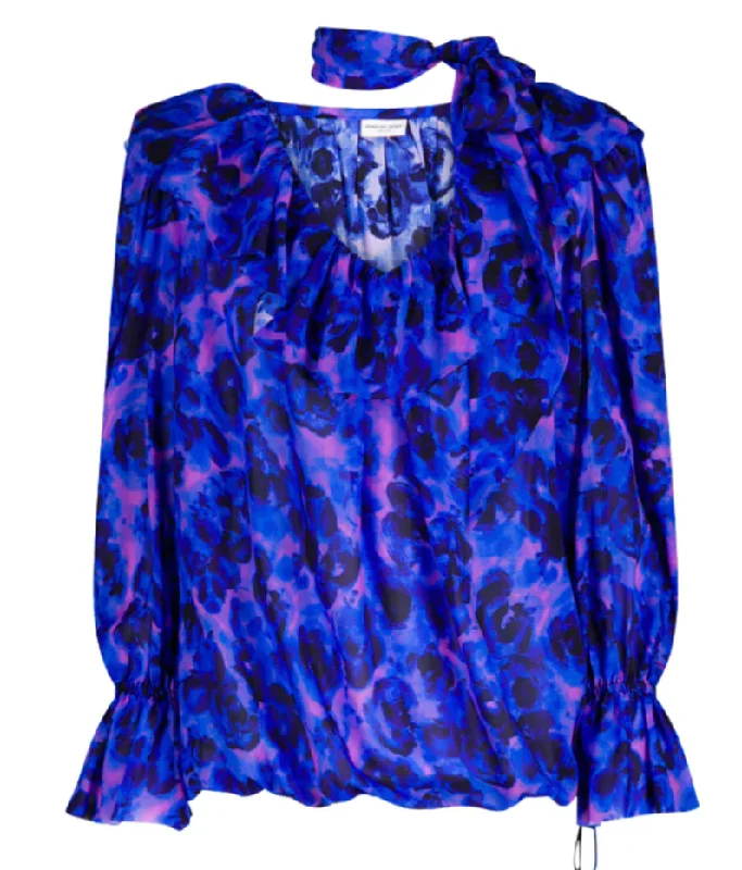 Contera Long Sleeve Blouse Chic Off-Shoulder Blouse