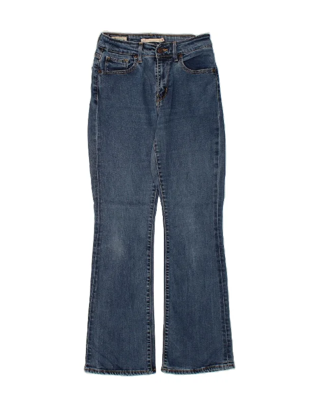 LEVI'S Womens 725 High Rise Bootcut Jeans W26 L29  Blue Elegant Dark-Wash Bootcut Jeans