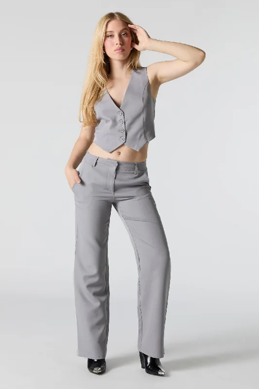 Straight Leg Dress Pant Elegant Silk Pants