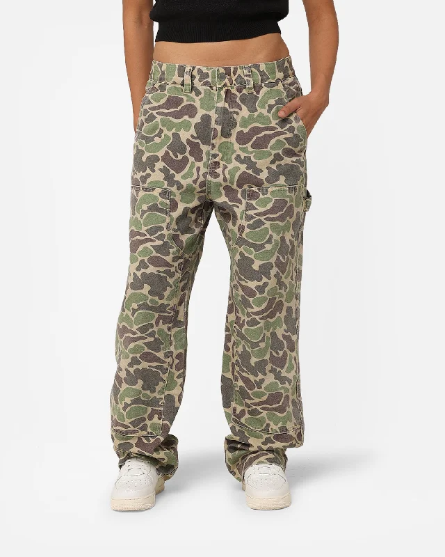 Stussy Canvas Work Pants Camo Relaxed Casual Leggings