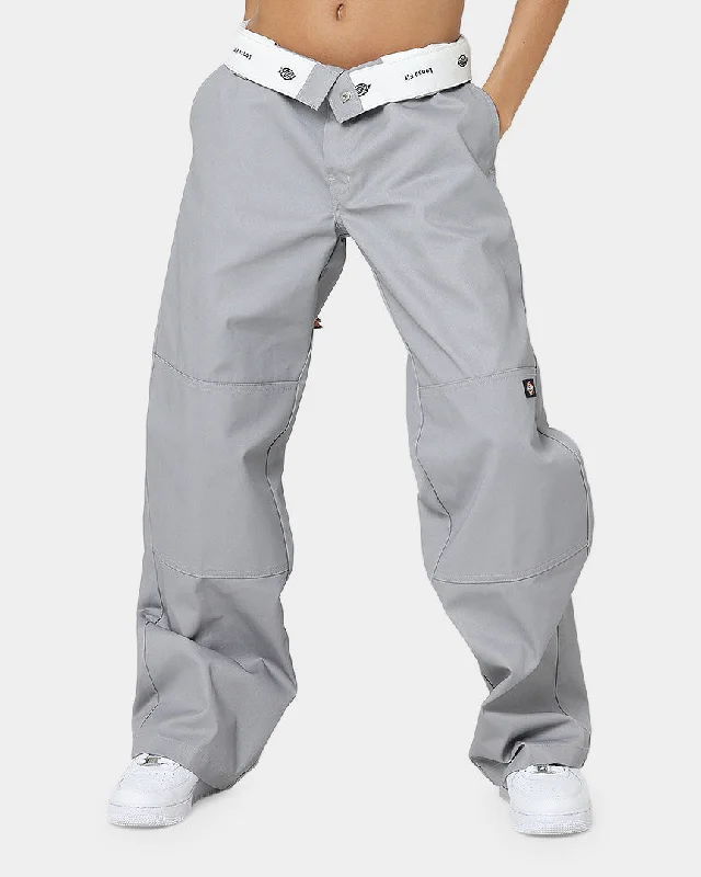Dickies Loose Double Knee Work Pants Silver Modern Skinny Pants
