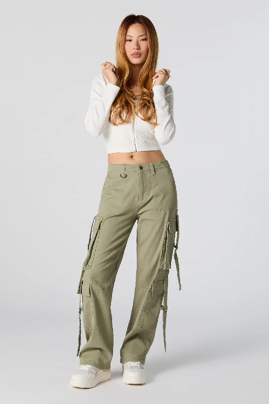 Multi Pocket Utility Cargo Pant Casual Lounge Pants
