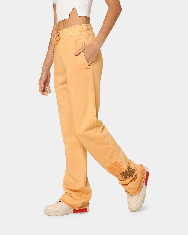Honor The Gift Women's C-Fall Nomad Pants Orange Chic Checkered Pants