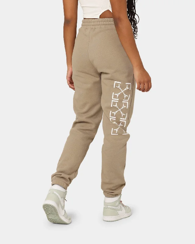 Carré Target Premium Sweat Pants Sand Classic Bootcut Trousers