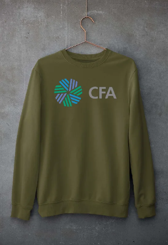 CFA Sweatshirt for Men/Women Hoodie with Hem Embroidery Detailed Premium