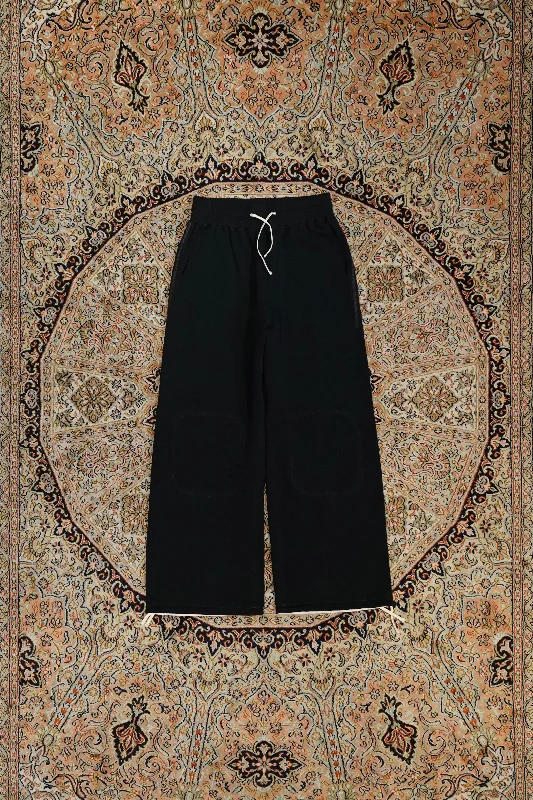 SOLARIS&Co. ATHLETIC SWEAT PANTS - WILLIAM (BLACK) Trendy Wide-Leg Pants