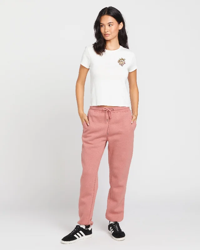 Stone Heart Up Pants - Mauve Rose Stylish Casual Pants