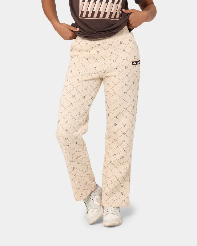 Ellesse Women's Argelia Jog Pants Beige Relaxed Casual Leggings