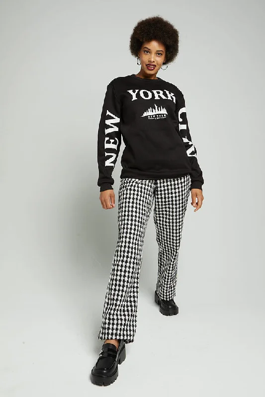 Tapered Pants Elegant High-Waist Pants