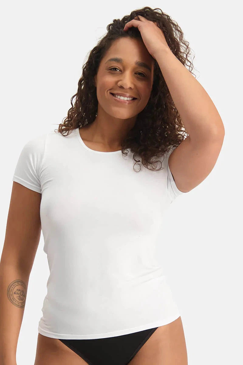 Bamboo Basics Ladies BB Kyra Knitted T-Shirt 2-pack (Refibra) Zippered Buttoned Snapped Bamboo Basics Ladies BB Kyra Knitted T-Shirt 2-pack (Refibra) Zippered Buttoned Snapped