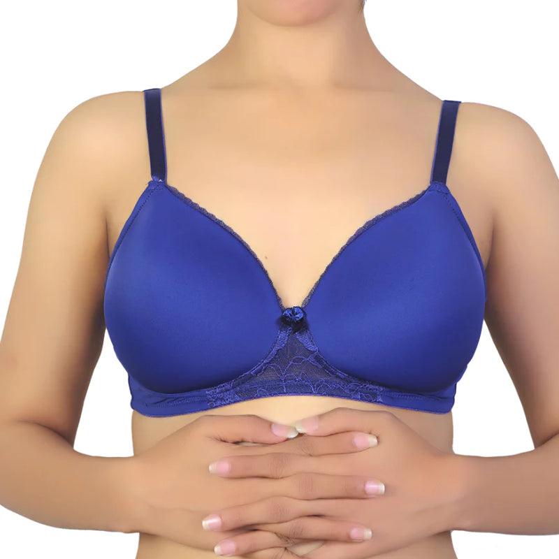 Buy push up bra for Laides | Wireless Go To T-Shirt Bra With a Touch Of Lace Boxy Fit Fitted Loose Buy push up bra for Laides | Wireless Go To T-Shirt Bra With a Touch Of Lace Boxy Fit Fitted Loose