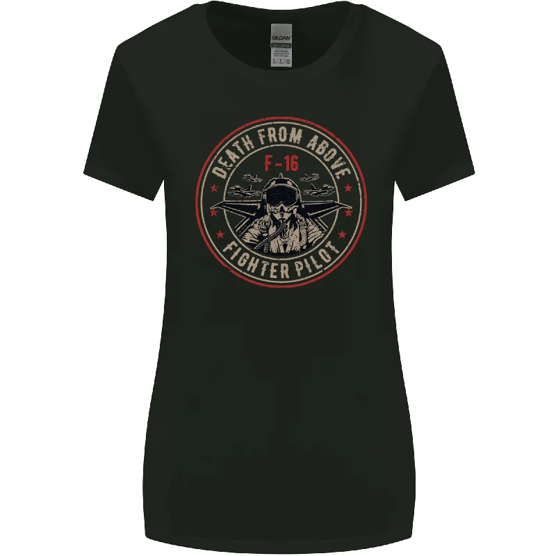 Death From Above F-16 Fighter Pilot RAF Womens Wider Cut T-Shirt Faux Fur Fabric Real Fur Fabric Shearling Fabric Death From Above F-16 Fighter Pilot RAF Womens Wider Cut T-Shirt Faux Fur Fabric Real Fur Fabric Shearling Fabric