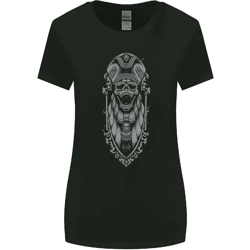Death Order Pharoah Skull Biker Motorcycle Womens Wider Cut T-Shirt Striped Floral Plaid Death Order Pharoah Skull Biker Motorcycle Womens Wider Cut T-Shirt Striped Floral Plaid