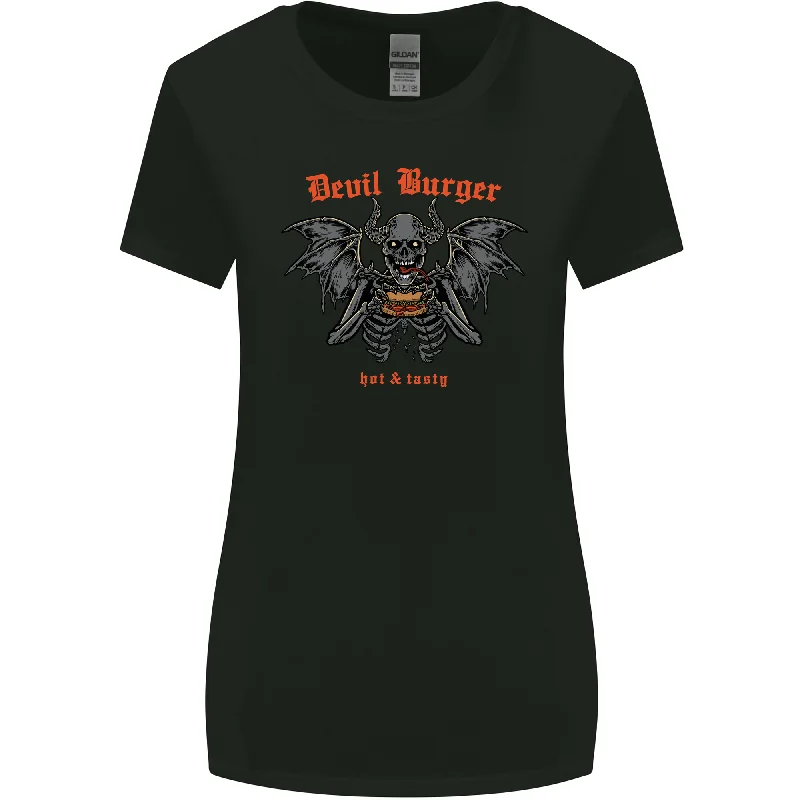 Devil Burger Demon Satan Grim Reaper BBQ Womens Wider Cut T-Shirt Houndstooth Herringbone Solid Devil Burger Demon Satan Grim Reaper BBQ Womens Wider Cut T-Shirt Houndstooth Herringbone Solid
