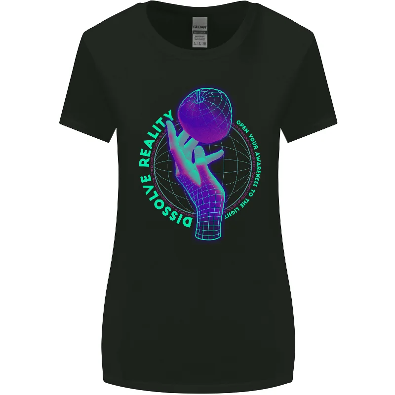 Dissolve Reality Mental Awareness Womens Wider Cut T-Shirt Spandex Blend Rayon Blend Denim Blend Dissolve Reality Mental Awareness Womens Wider Cut T-Shirt Spandex Blend Rayon Blend Denim Blend