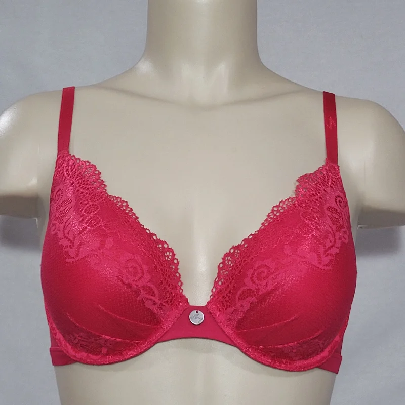 DKNY 453237 Perfect Profile Push-Up T-Shirt Underwire Bra 32B Red NWT Knit Fabric Woven Fabric Fleece Fabric DKNY 453237 Perfect Profile Push-Up T-Shirt Underwire Bra 32B Red NWT Knit Fabric Woven Fabric Fleece Fabric