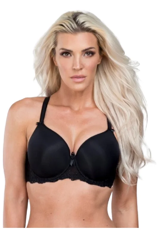 Fit Fully Yours Elise Moulded T-Shirt Underwire Bra - Style B1812-BK Machine Wash Dry Clean Hand Wash Fit Fully Yours Elise Moulded T-Shirt Underwire Bra - Style B1812-BK Machine Wash Dry Clean Hand Wash