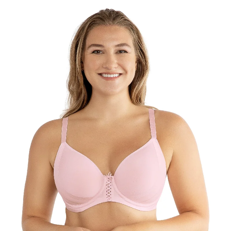 Shea Spacer T-Shirt Bra - Petal Pink Layered Multi-layer Single Layer