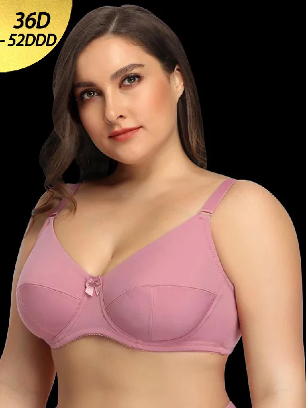 Women's Comfort Smoothing T-shirt Bra Satin Fabric Silk Fabric Chiffon Fabric